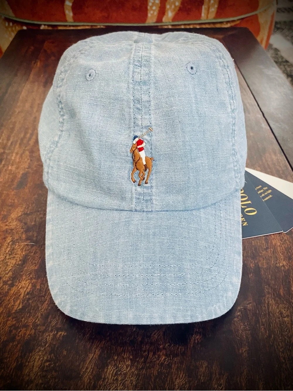 Polo by Ralph Lauren Chambray Cotton Baseball Cap